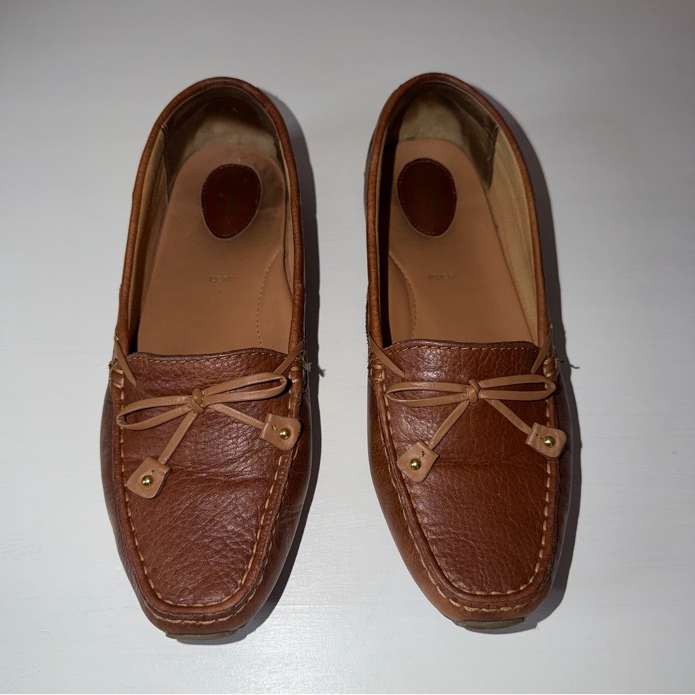 GUC Size 10W Clarks Loafers Vintage Women's Brown Leather Moccasin Driving